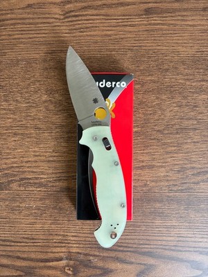 NEW IN BOX Spyderco Manix 2 XL CPM M4 Natural Jade G10 BladeHQ Sprint C95GM4P2