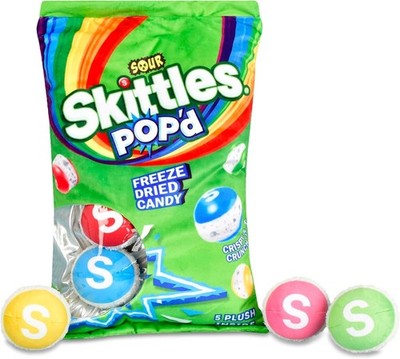 iscream   4879 Sour Skittles POP'D Package Pillow Set  17'' x 11.5''