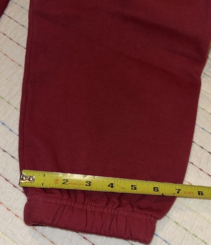 NWT Disneyland Resort Size M Adult Burgundy, Sweatpants Embroidered - Picture 17 of 18