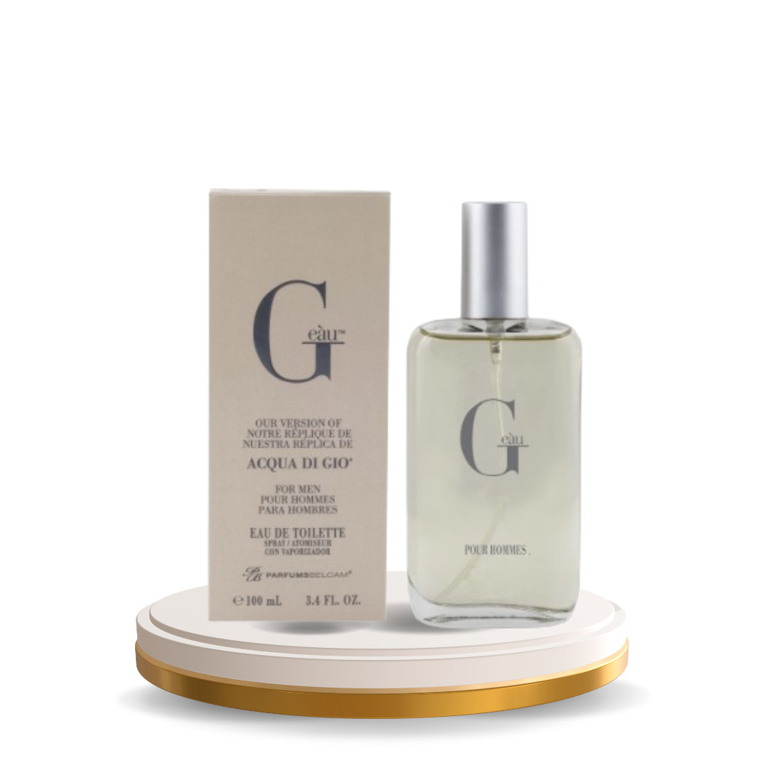 Belcam G Eau Men's Eau De Toilette Spray, Fresh Aquatic Scent, 3.4 fl oz
