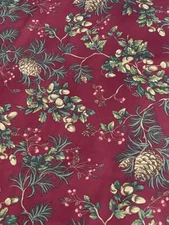 Moda Fabrics “Northwoods” Burgundy/Deep Red Botanical 3 Yards (109” x 53”)