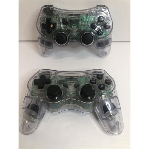 PlayStation 2 Handheld Wireless Controllers Nyko 81585 Clear No Adapter Two