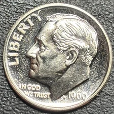 1960 Gem CAMEO Proof Dime 90% Silver *TONED* BLAST WHITE Blazing Original Luster