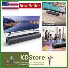 Home Audio Surround Sound System - Elegant Black Sound Bar with Remote Control