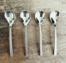 Viners Studio Bark Vintage Coffee Spoons Gerald Benney MCM