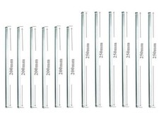 Glass Stirring Rods 8"10" Stir Stick for Lab, Kitchen, Science Education 12/Pack