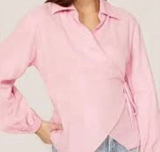 NWT Love, Whit Wrap Blouse Sz M