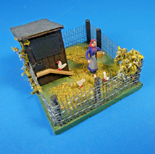 PREISER CLASSIC 1035 GALLINERO HO DIORAMA - 1955 - COMPLETO | Zustand: Used