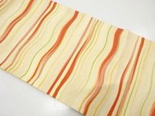 7781468: JAPANESE KIMONO JAPANESE NAGOYA OBI / TSUMUGI / WOVEN WAVY STRIPE