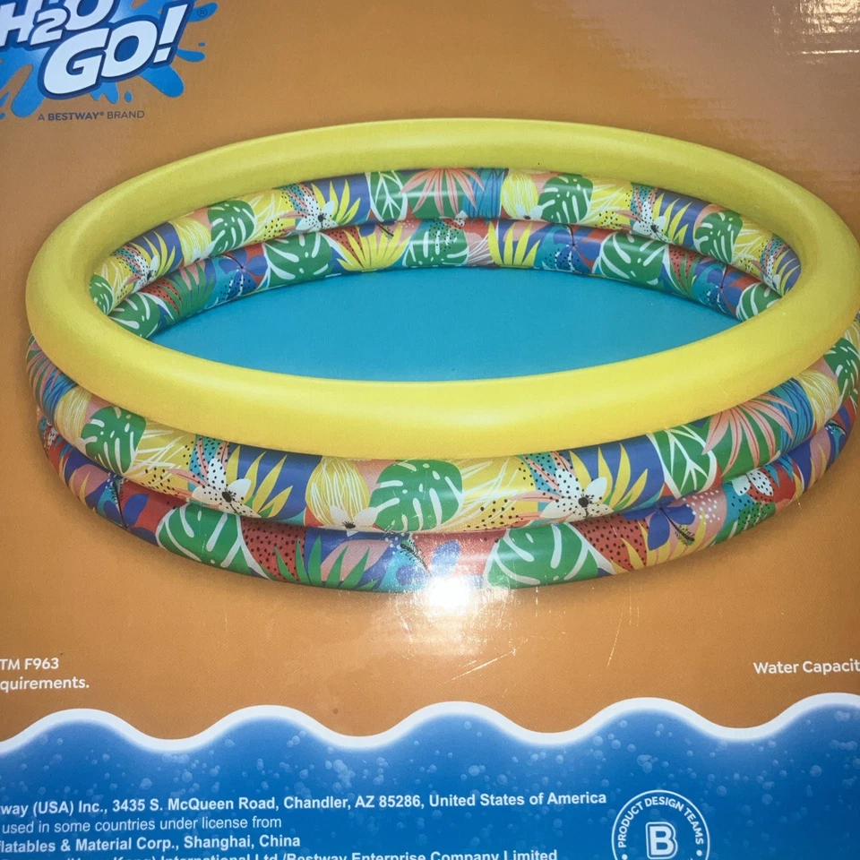 H2OGO! Piscina Inflable Estable Cool Niño 2+ Años 134 gal 66" x 15" H Foto 2 de 2