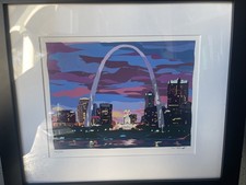 Mark Hurd Vivid Gateway Arch St Louis Framed Art Print #22/100