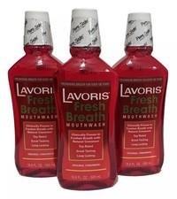 3X Lavoris Fresh Breath Mouthwash Original Cinnamon 16.9 oz 500 ml 