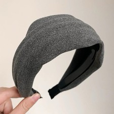 Headband for Women, Non Slip Wide Trendy Headbands Gray