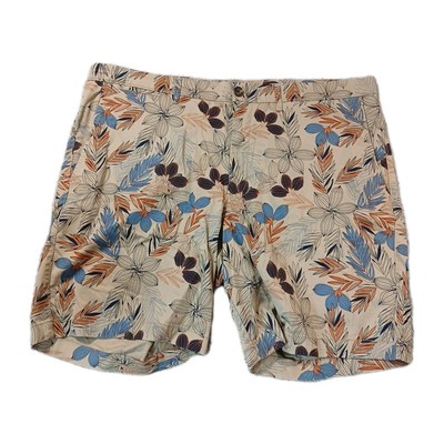 Goodfellow & Co. Linden Shorts Men's Size 42 Tan Floral Chino Golf Activewear 
