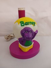 VINTAGE CARTOON BARNEY TABLE NIGHT STAND LAMP PORTABLE LIGHT NO SHADE 120 VAC