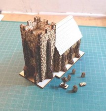 15mm scale Terrain Small Village Church Building 70150