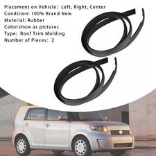 2pcs Roof Drip Molding Trim Center Rubber For Scion Xb 2008-2015 15 2pcs Roof Drip Molding Trim Center Rubber For Scion Xb 2008-2015 15