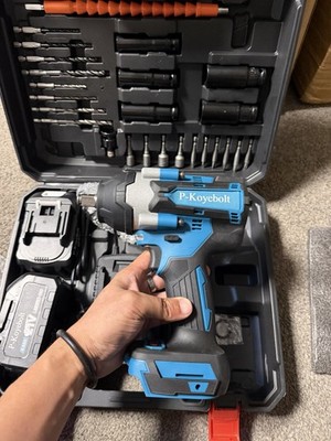 Cordless Impact Wrench With Work Light, 3000 RPM & Max Torque 260 ft-lbs