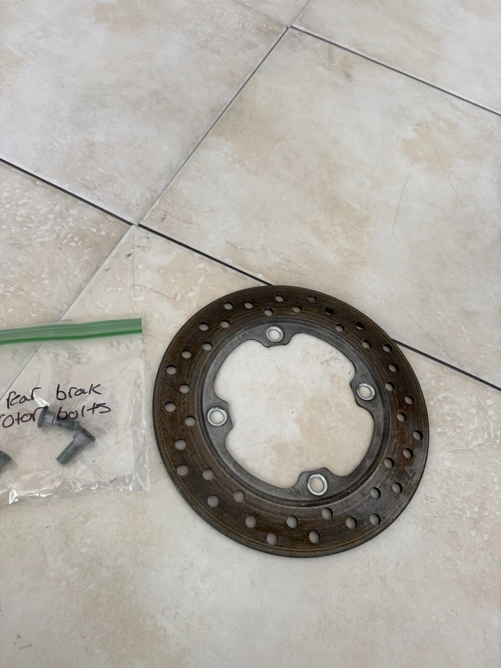 2003-2004 Honda CBR600rr rear brake rotor disk OEM, nice no lip - Image 3 of 4