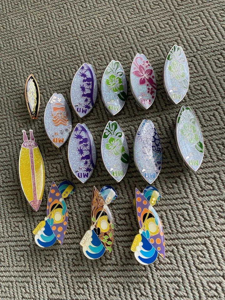 Destination Imagination Pin Lot 14 Pins! Surfboard Canoe Paddle 2012, 15, 18 - Image 2 of 4