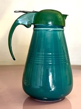 Vintage 1940 Fiesta Homer Laughlin HARLEQUIN Syrup Jug - Spruce Green