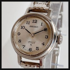 SEIKO Ladies Vintage Hand Wind Watch 70s 23J Rare Old Seiko Used