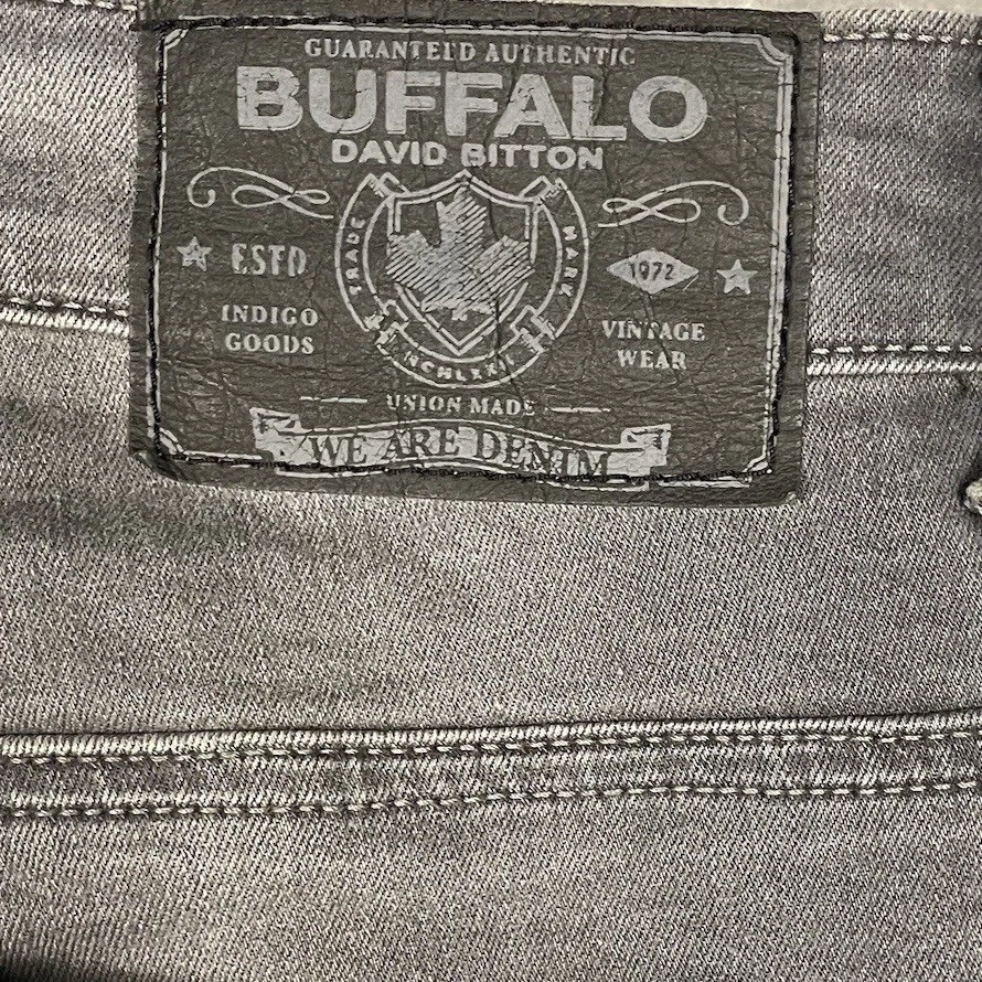 Buffalo David Bitton Men's Jeans Gray Story Slim/Ash W42 X 32L - Image 3 of 4
