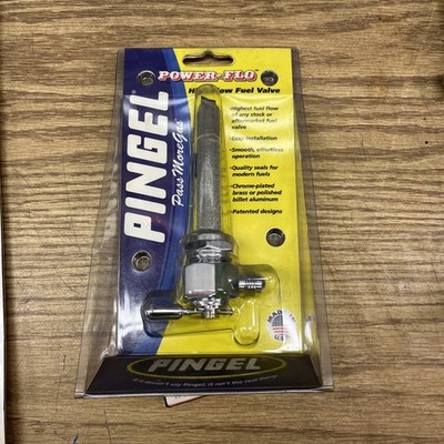 Pingel Power Flow Petcock U-Type with -6AN Threaded Fitting fits Harley Davidson