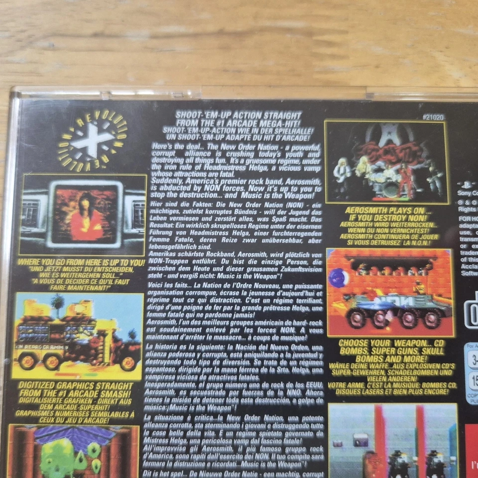 REVOLUTION X - MUSIC A WEAPON. PS1 Game. (Sony PlayStation 1, PAL) With manual. - Image 3 of 4