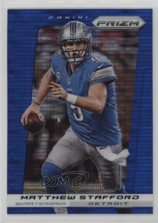 2013 Panini Prizm Wal-Mart Blue Pulsar Prizm Matthew Stafford #108 07r2