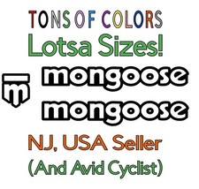 Mongoose Bikes 3 pc. OUTLINE Die Cut Vinyl De...