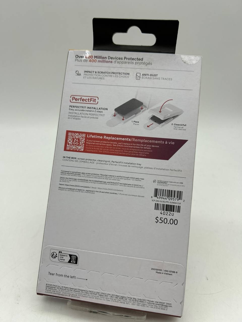 Zagg Invisible Shield Glass Elite+ Screen Protector for iPhone 17 Pro