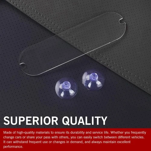2 PCS EZ Pass Holder, Windshield Ipass Sticker Holder, Acrylic Transponder Holde image 4