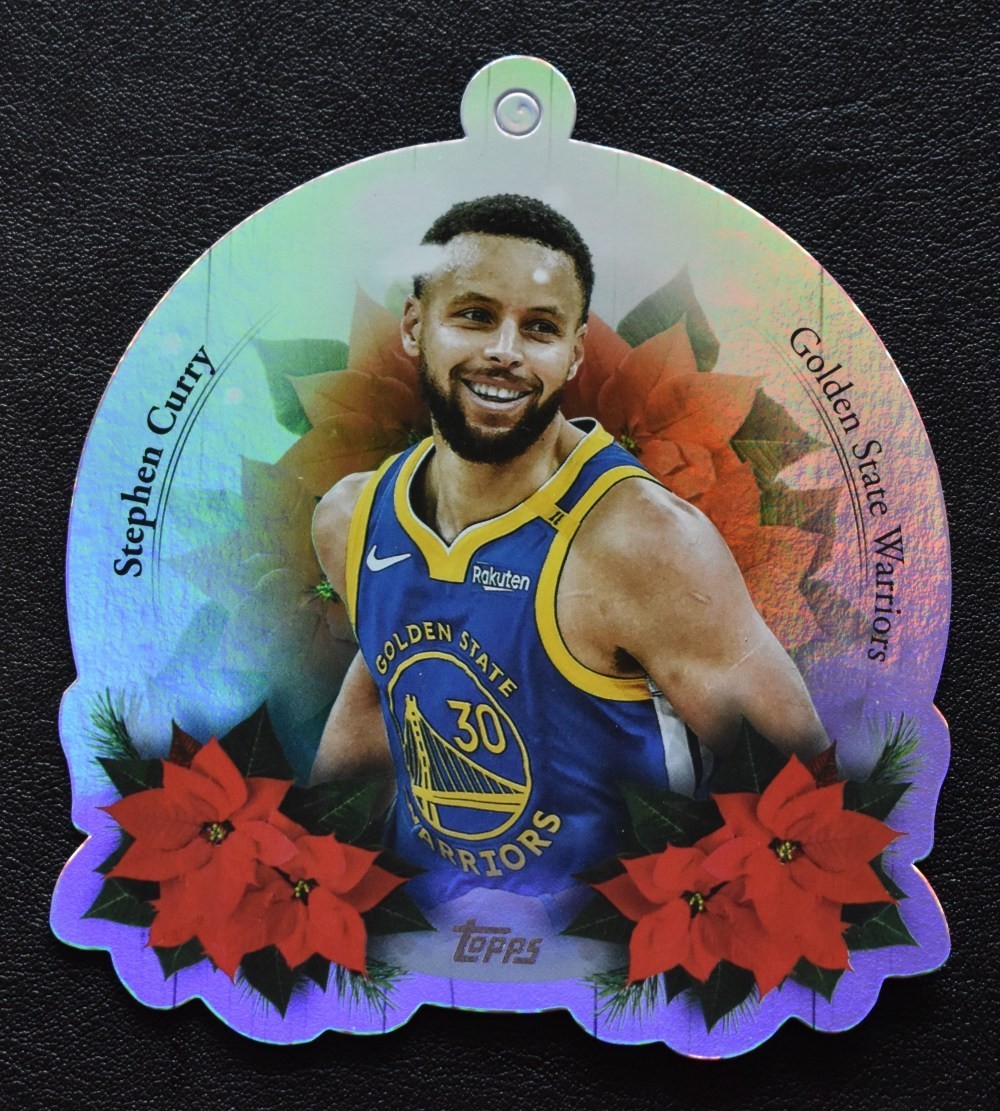 2025-26 Topps Holiday Stephen Curry Die-Cut Ornaments Insert - Unpunched #DCO-SC