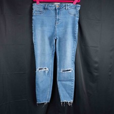 New Look Hallie Blue High Waist 14 Jeans Pre-Owned