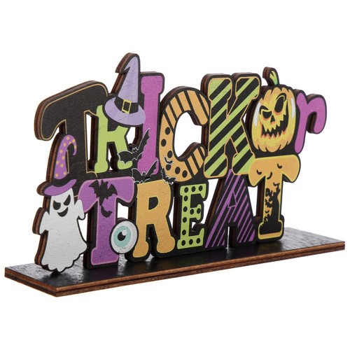 Halloween Table Sign Decor Centerpiece Decoration Indoor Decorations ...