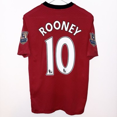 Manchester United 2009/2010 Heimtrikot Rooney #10 Authentic Herren Medium