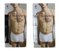 Alfani 4-Pack Moisture Wicking 100 Cotton Tagless Trunks Men's Underwear NWT