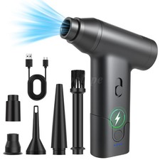 2in1 Brushless Blowing Suction Air Duster 300000 RPM Multi Speed Electric Blower