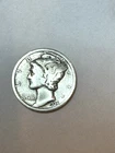 1925-P Mercury 90% Silver Dime-VG Condition