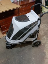 Large Pet Gear NO-Zip Pet Stroller with Dual Entry Push Button Zipperless Entry