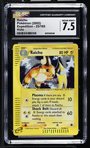Raichu graded CGC 7.5 for sale on eBay