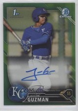 2016 Bowman Chrome Prospects Green Refractor 84/99 Jeison Guzman Auto 0x1
