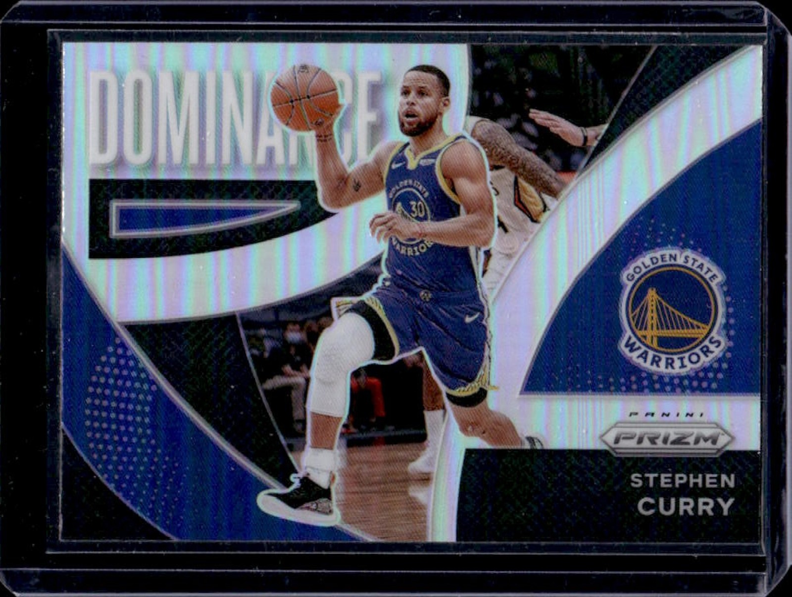 2021-22 Panini Prizm Stephen Curry Dominance Prizm Silver #14 Warriors
