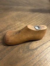 Primitive Cobblers Wood Shoe Form Mold Size 3E Toddler Cottagecore Vintage 5  