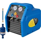 R1234YF 1HP Dual Cylinder Refrigerant Recovery Machine Oil-Less Freon Recycling