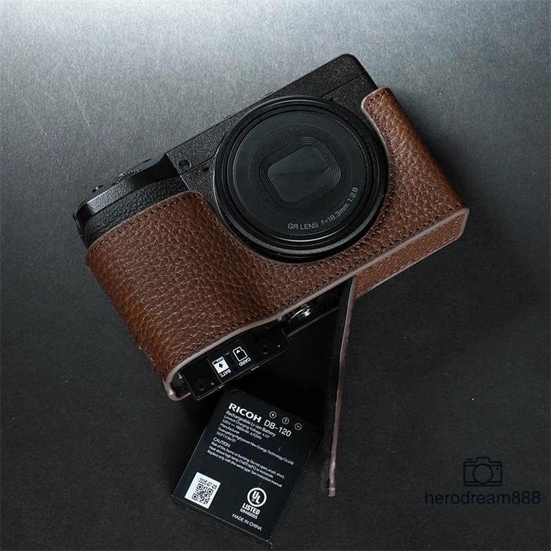 Genuine Leather Half Case For Ricoh GR4 GRIV Camera Cover Insert