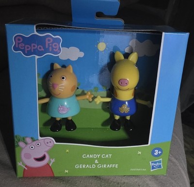 Peppa Pig Best Friends Candy Cat & Gerald Giraffe Figure Set, Preschool Toys for