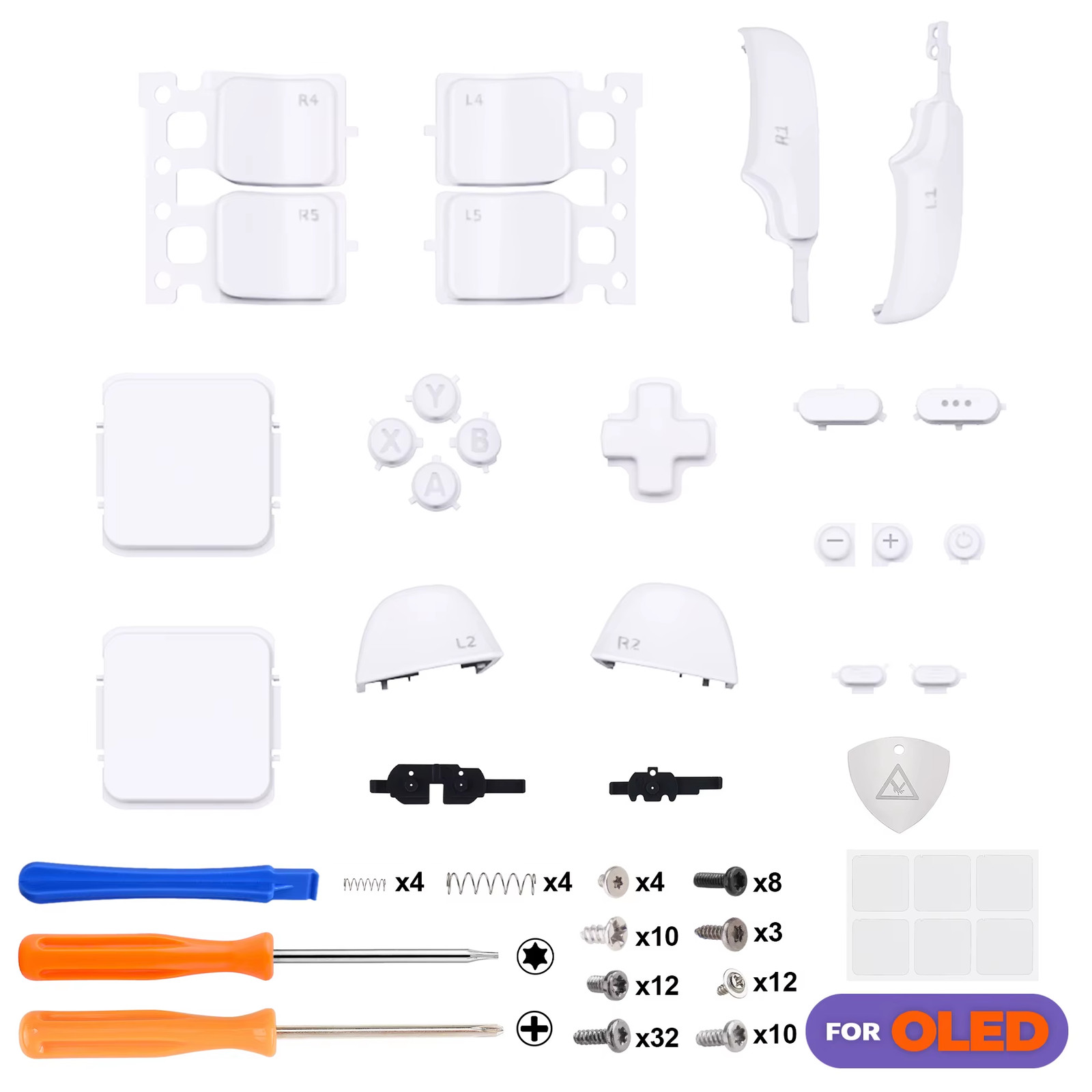 Replacement Full Set Buttons for Steam Deck OLED, DIY Custom ABXY D-Pad Trackpad