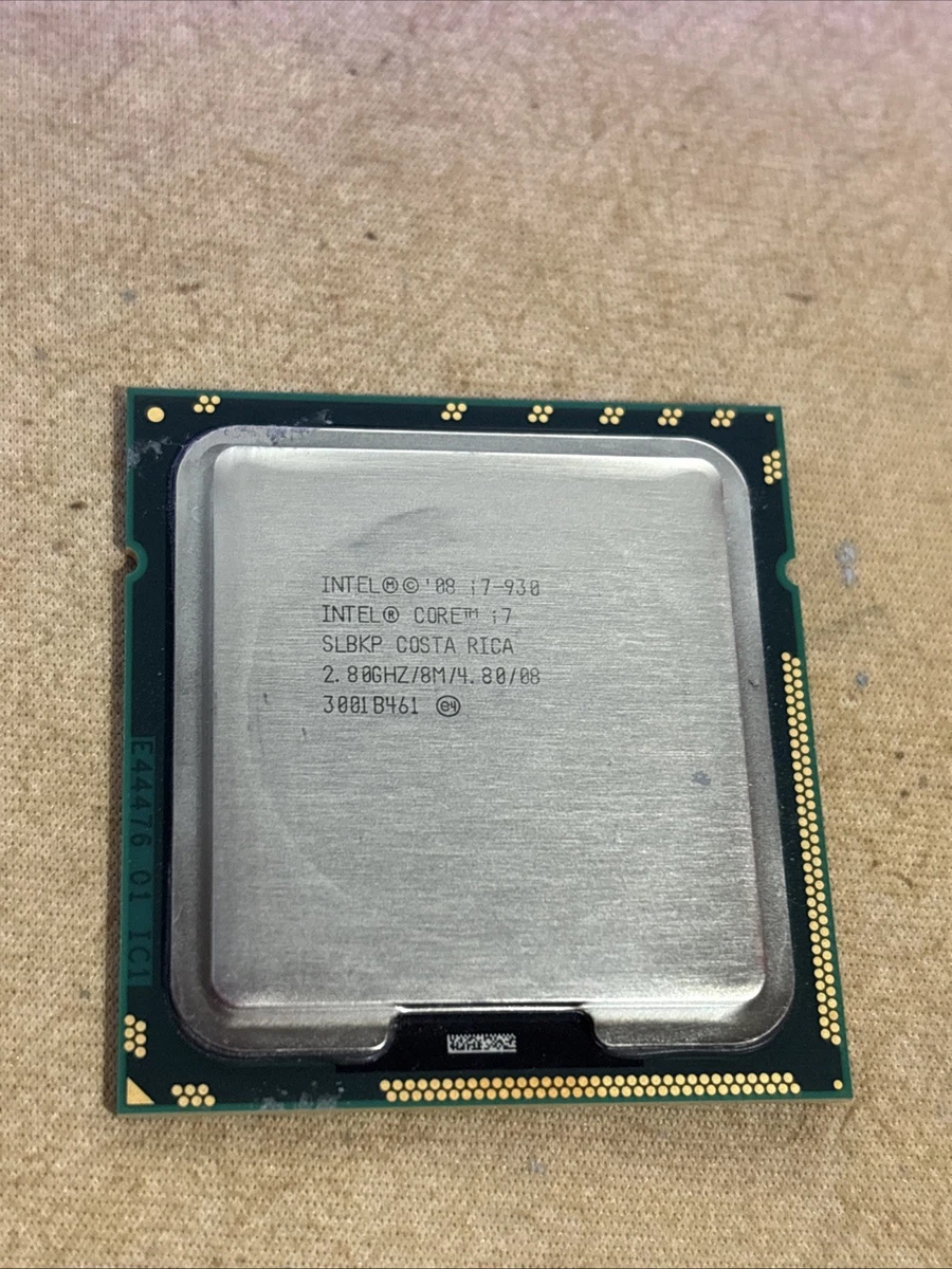 Intel Core i7-930 Core i7 1st Gen. CPUs 2.5-2.99 GHz Clock Speed